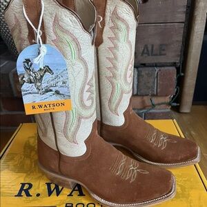 R Watson Cowboy Girl Boots Size 9B Brand New